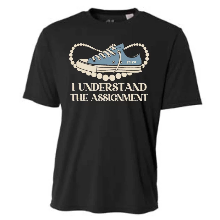 Chucks And Pearls I Understand The Assignment Harris2024 Cooling Performance Crew T-Shirt