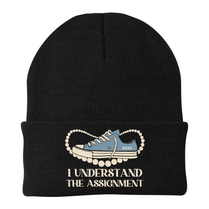 Chucks And Pearls I Understand The Assignment Harris2024 Knit Cap Winter Beanie