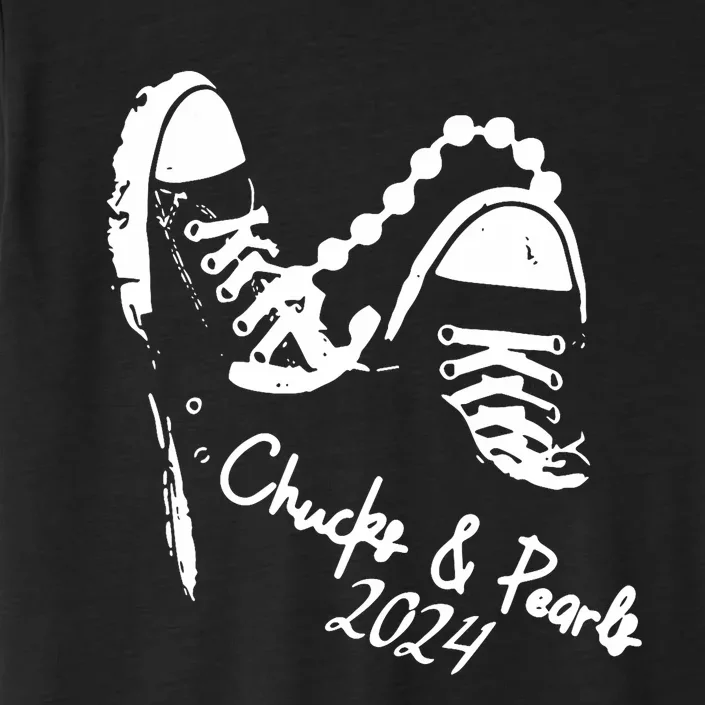 Chucks And Pearls Kamala Harris 2024 Support Gift Teachers ChromaSoft Performance T-Shirt