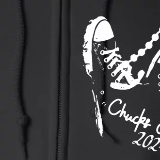 Chucks And Pearls Kamala Harris 2024 Support Gift Teachers Full Zip Hoodie