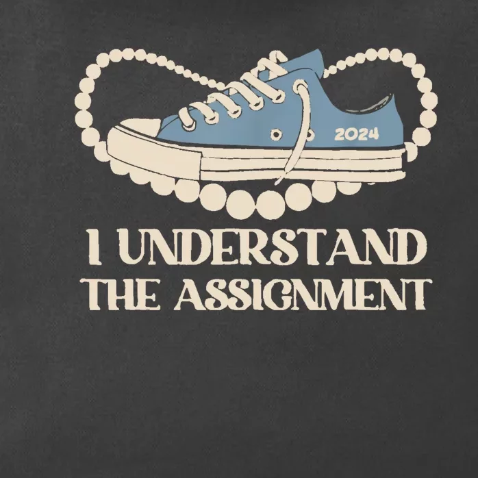 Chucks And Pearls I Understand The Assignment Harris2024 Zip Tote Bag