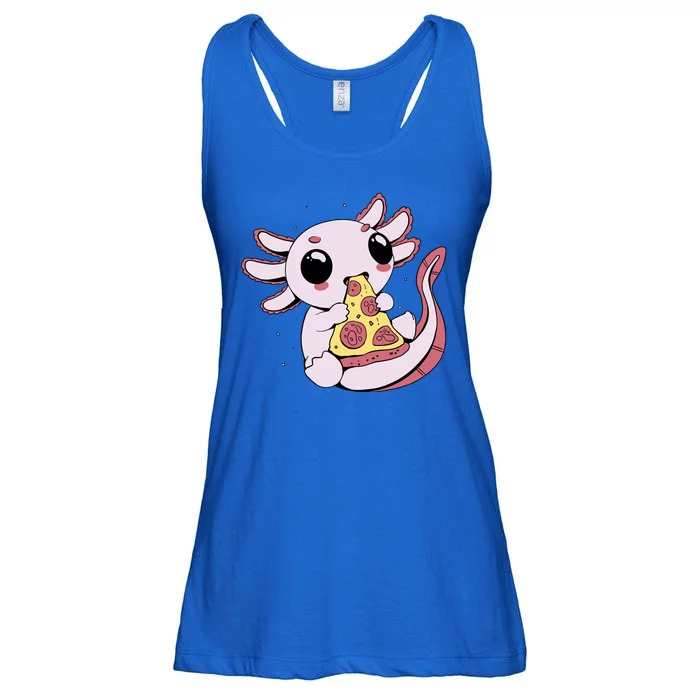 Cute Axolotl Pizza Lover Ladies Essential Flowy Tank