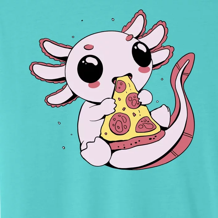 Cute Axolotl Pizza Lover ChromaSoft Performance T-Shirt