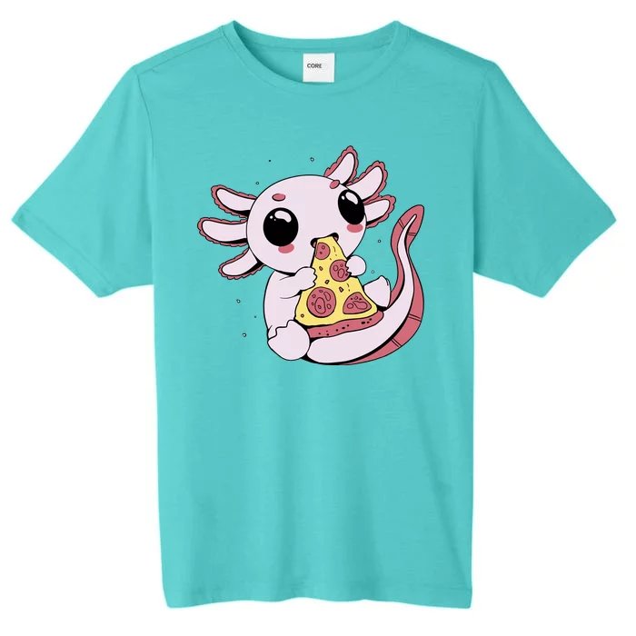 Cute Axolotl Pizza Lover ChromaSoft Performance T-Shirt