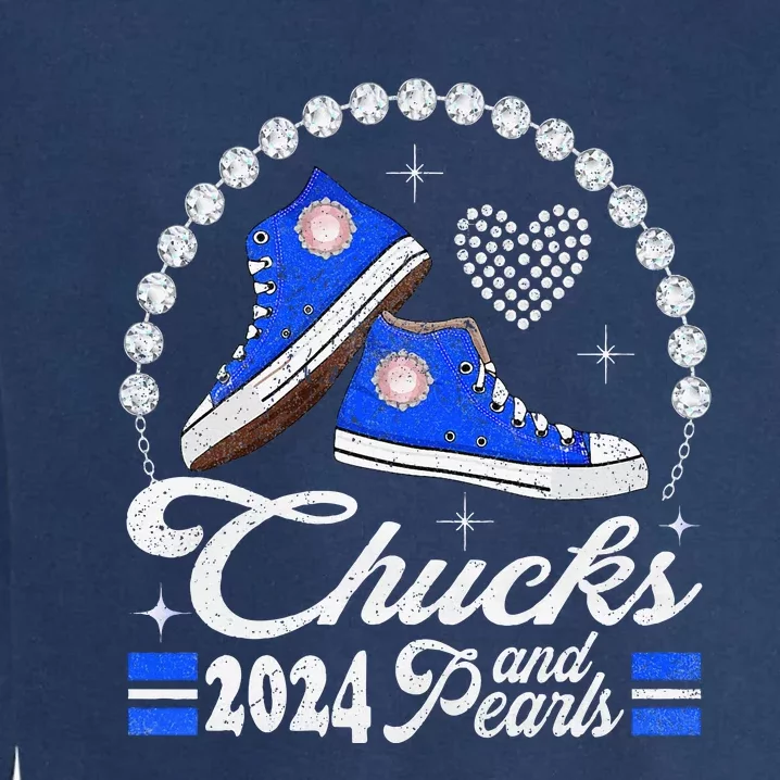 Chucks And Pearls IM With Her 2024 Rocking Chucks & Pearls Garment-Dyed Sweatshirt