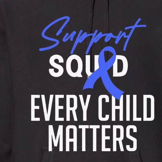 Child Abuse Prevention Awareness Month Blue Ribbon Trex Premium Hoodie