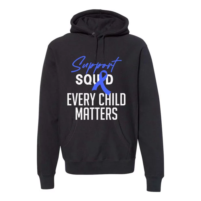 Child Abuse Prevention Awareness Month Blue Ribbon Trex Premium Hoodie