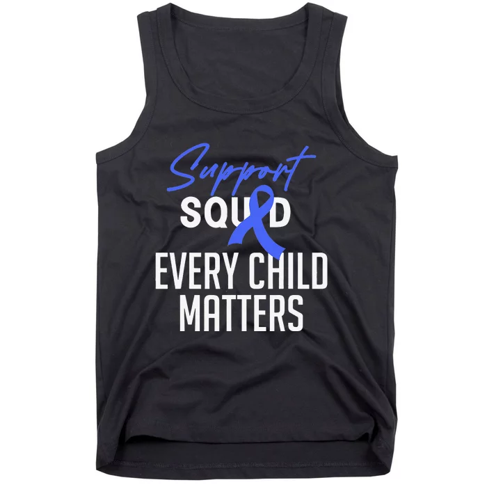 Child Abuse Prevention Awareness Month Blue Ribbon Trex Tank Top