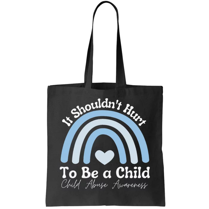 Child Abuse Prevention Awareness Month Rainbow Tote Bag