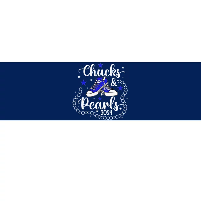 Chucks And Pearls Kamala Harris 2024 Meme Vote President Bumper Sticker