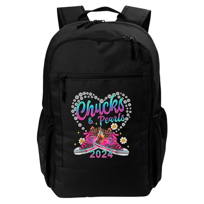 Chucks And Pearls Kamala Harris 2024 For President 47 Daily Commute Backpack