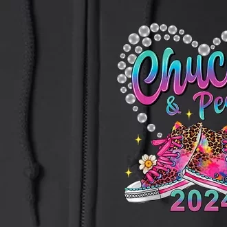 Chucks And Pearls Kamala Harris 2024 For President 47 Full Zip Hoodie