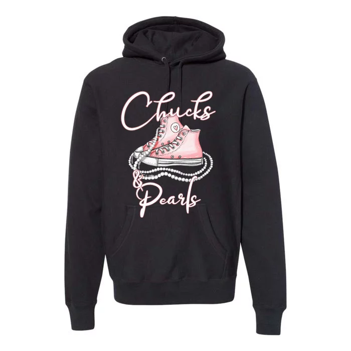 Chucks And Pearls Premium Hoodie