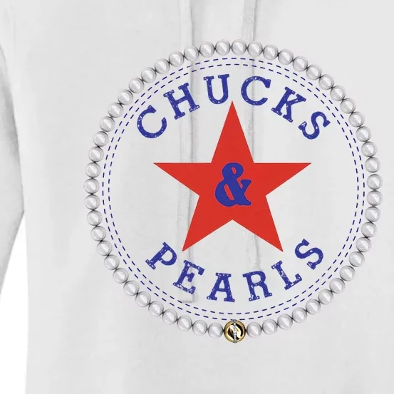 Chucks And Pearls 2024 Women's Pullover Hoodie