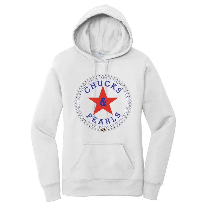 Chucks And Pearls 2024 Women's Pullover Hoodie