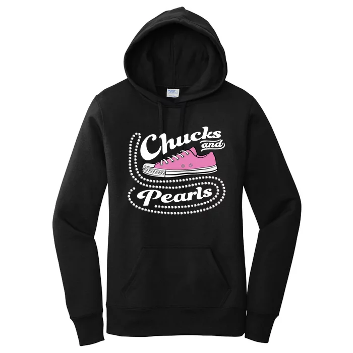 Chucks And Pearls Madam 2024 Women American Women's Pullover Hoodie