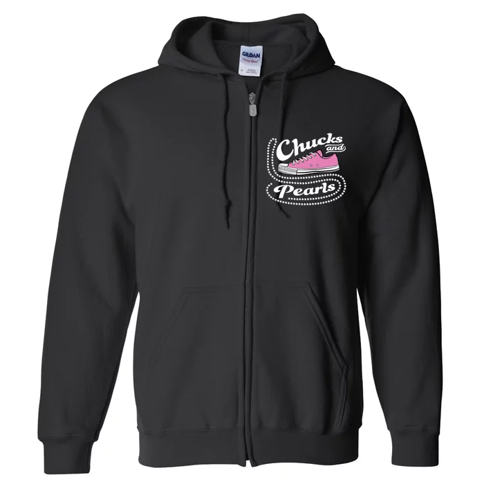 Chucks And Pearls Madam 2024 Women American Full Zip Hoodie