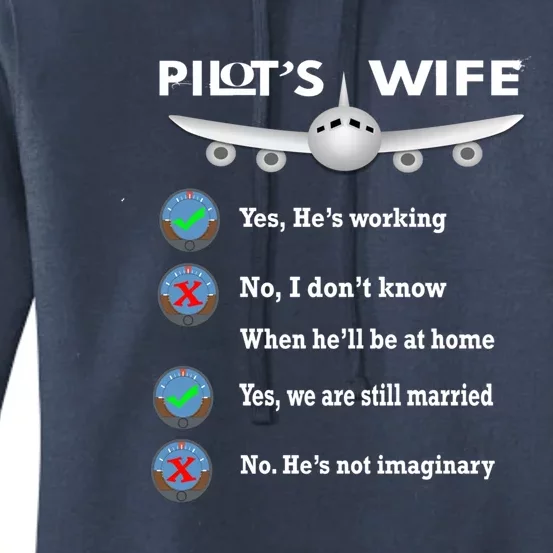 Commercial Airline Pilot Wife Gift Women's Pullover Hoodie