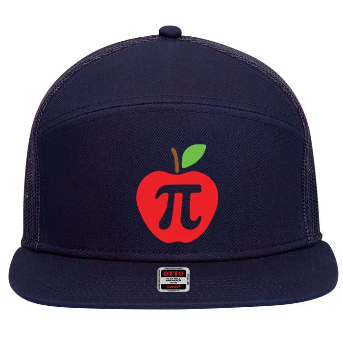 Cool Apple Pi Day 7 Panel Mesh Trucker Snapback Hat