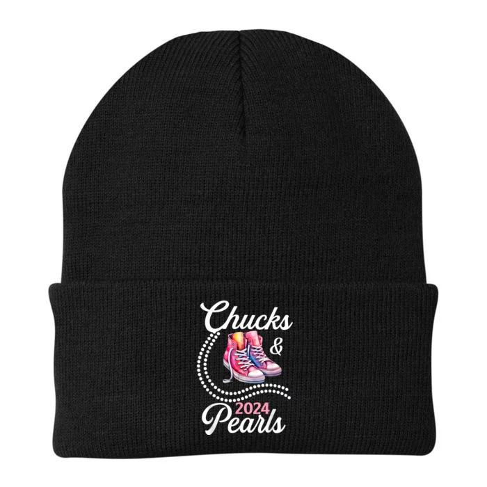 Chucks And Pearls 2024 Cute Knit Cap Winter Beanie