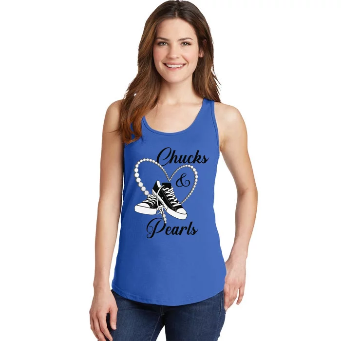 Chucks And Pearls 2024 IM With Her Kamala 2024 Gift Ladies Essential Tank