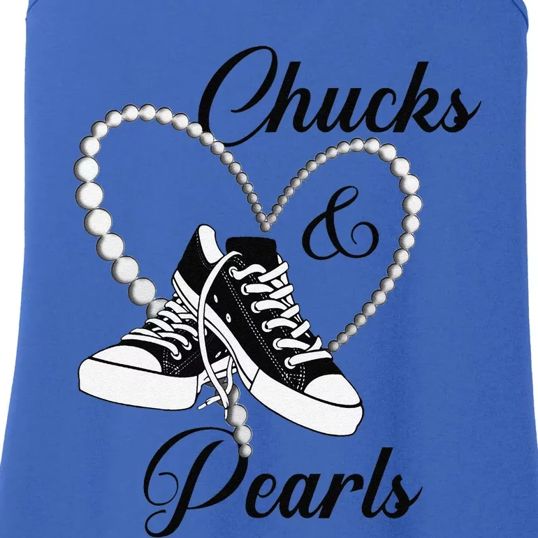 Chucks And Pearls 2024 IM With Her Kamala 2024 Gift Ladies Essential Tank