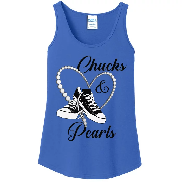 Chucks And Pearls 2024 IM With Her Kamala 2024 Gift Ladies Essential Tank