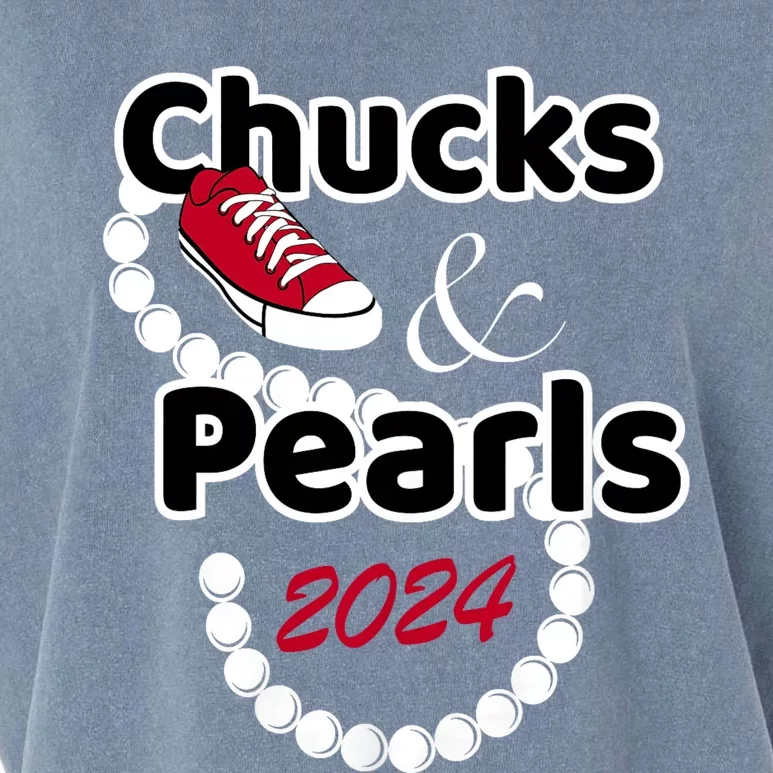 Chucks And Pearls 2024 Chucks And Pearls Cute Women 2024 Garment-Dyed Women's Muscle Tee