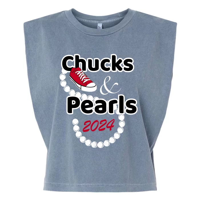 Chucks And Pearls 2024 Chucks And Pearls Cute Women 2024 Garment-Dyed Women's Muscle Tee