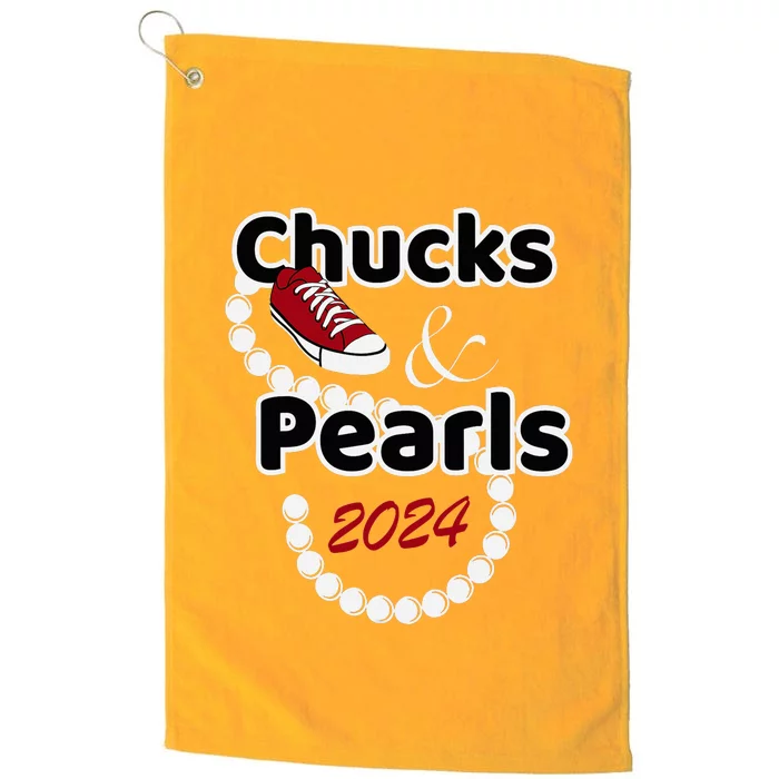 Chucks And Pearls Cute Women 2024 Platinum Collection Golf Towel