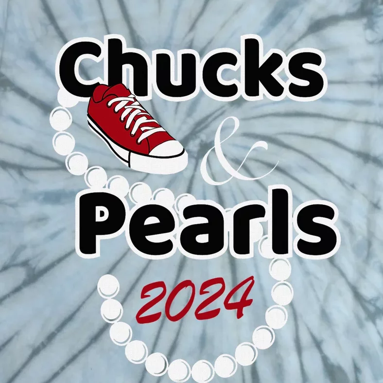 Chucks And Pearls Cute Women 2024 Tie-Dye T-Shirt