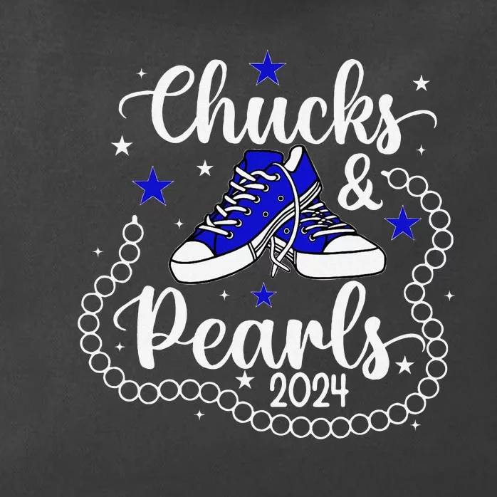 Chucks And Pearls Kamala Harris 2024 Zip Tote Bag