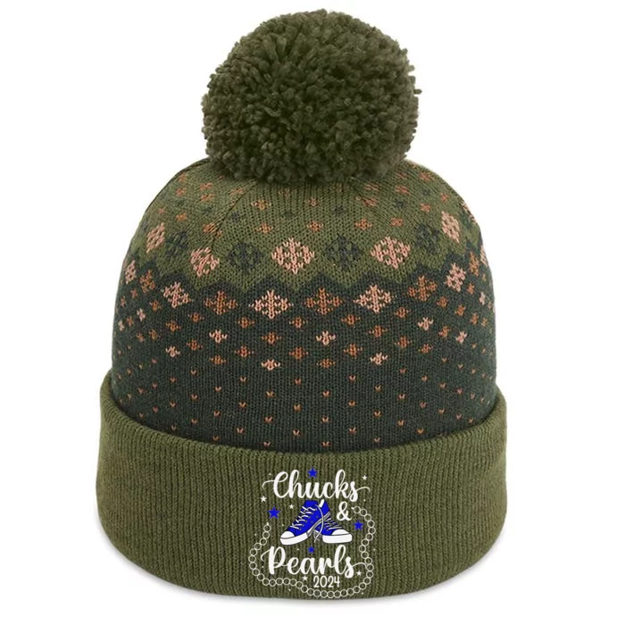 Chucks And Pearls Kamala Harris 2024 The Baniff Cuffed Pom Beanie