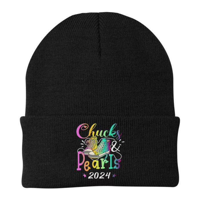 Chucks And Pearls IM With Her Kamala 2024 Knit Cap Winter Beanie