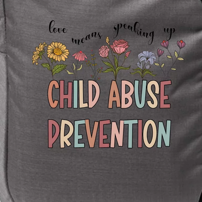 Child Abuse Prevention Wildflower Love Means Speaking Up Indigenous Impact Tech Backpack