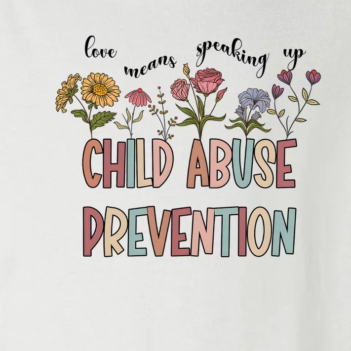 Child Abuse Prevention Wildflower Love Means Speaking Up Indigenous Toddler Long Sleeve Shirt