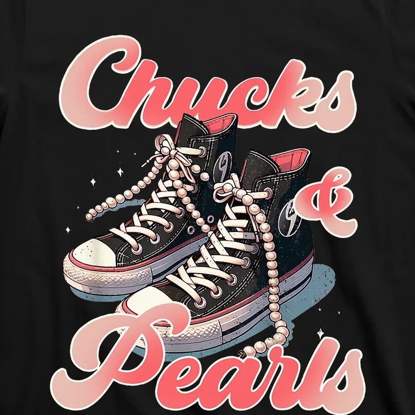 Chucks And Pearls IM With Her Kamala T-Shirt