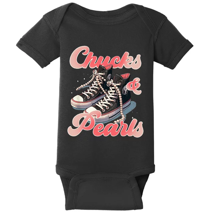 Chucks And Pearls IM With Her Kamala Baby Bodysuit