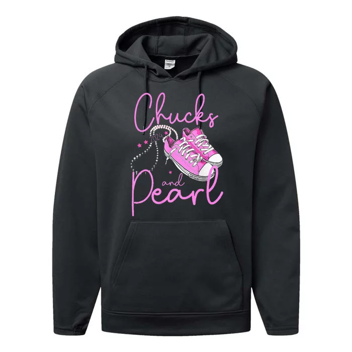 Chucks And Pearls 2024 Kama For Women Performance Fleece Hoodie