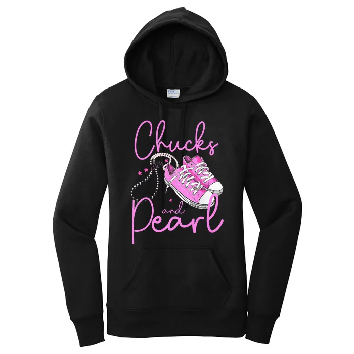 Chucks And Pearls 2024 Kama For Women Women's Pullover Hoodie