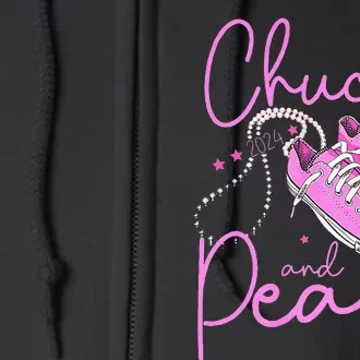 Chucks And Pearls 2024 Kama For Women Full Zip Hoodie