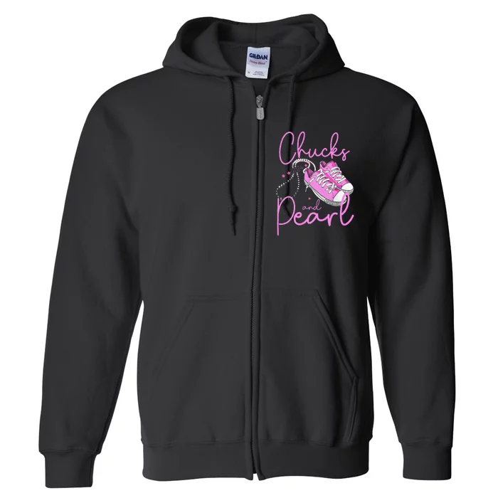 Chucks And Pearls 2024 Kama For Women Full Zip Hoodie