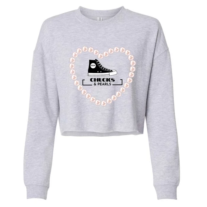 Chucks And Pearls 2024 Cropped Pullover Crew