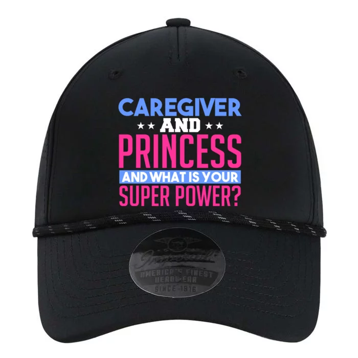 Caregiver And Princess Nurse Assistant Super Power Funny Gift Performance The Dyno Cap