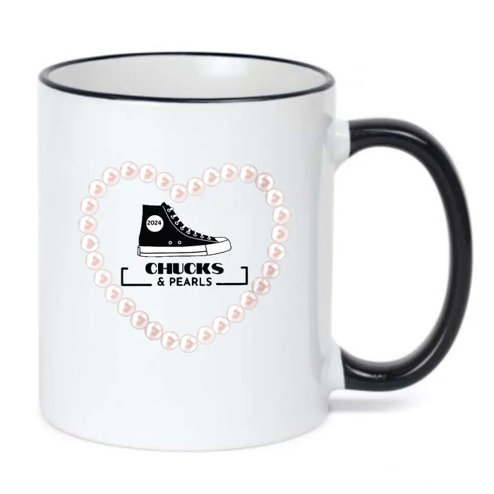 Chucks And Pearls 2024 Black Color Changing Mug