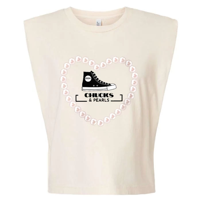 Chucks And Pearls 2024 Garment-Dyed Women's Muscle Tee