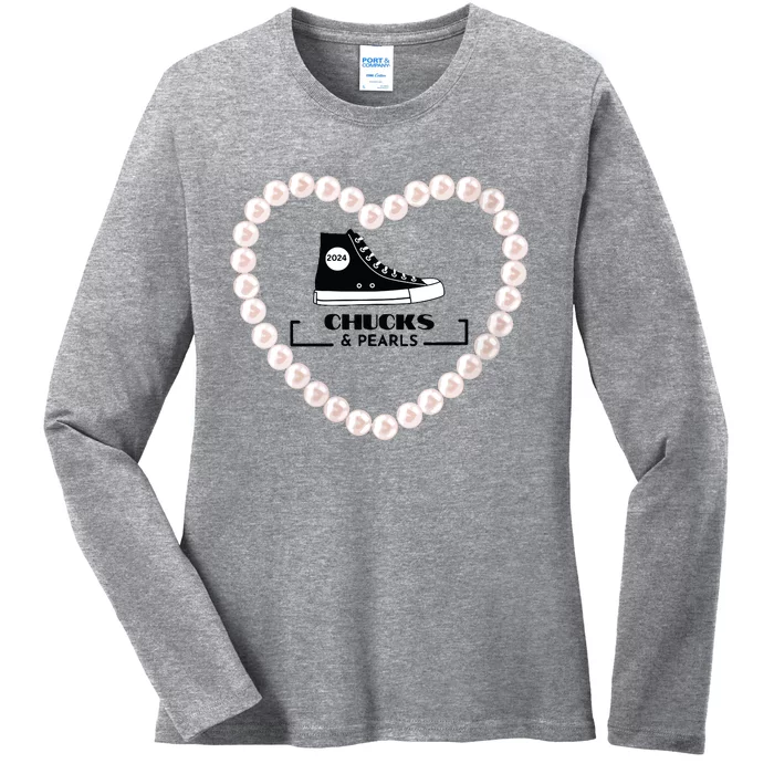 Chucks And Pearls 2024 Ladies Long Sleeve Shirt