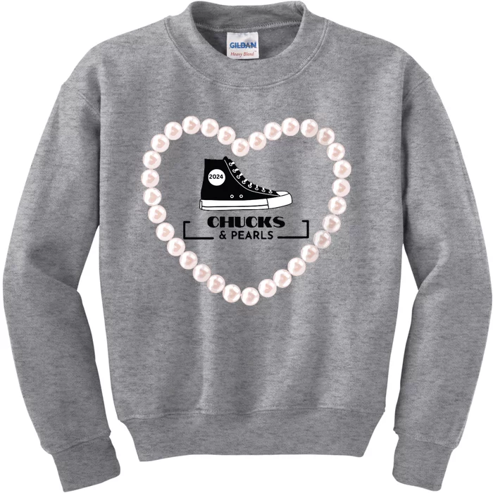 Chucks And Pearls 2024 Kids Sweatshirt