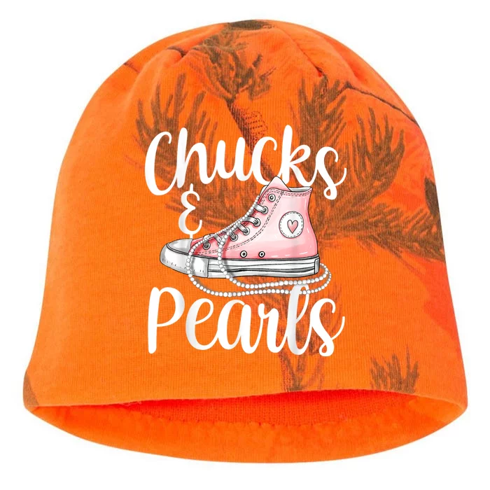 Chucks And Pearls Gift Kamala Harris New Vice President Kati - Camo Knit Beanie