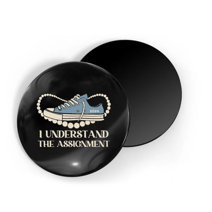 Chucks And Pearls I Understand The Assignment Harris2024 Gift Magnet